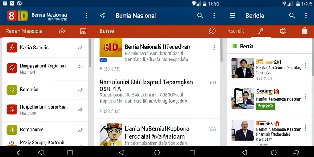 Tampilan antarmuka aplikasi 8ID yang intuitif dan informatif.