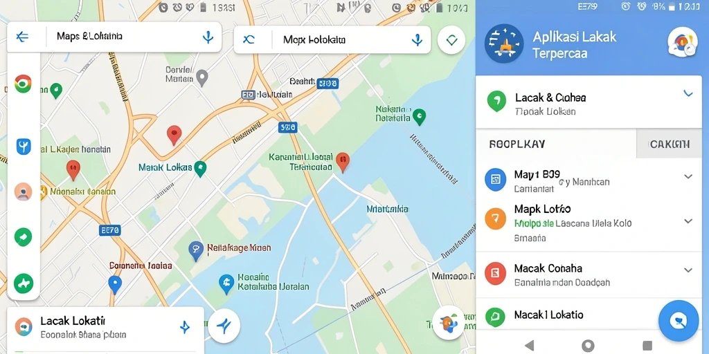 Antarmuka pengguna EE789 yang intuitif dan fungsional untuk Lacak Lokasi.