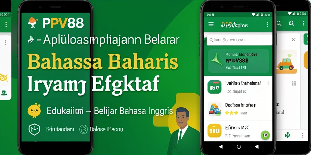 Antarmuka aplikasi PPV88 yang interaktif dan menarik untuk belajar Bahasa Inggris.