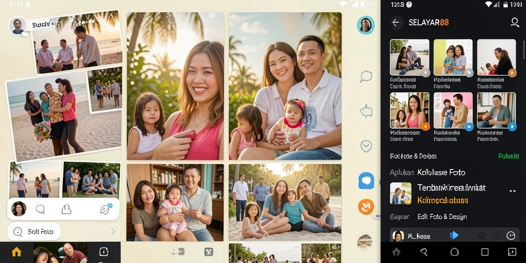 Antarmuka <strong>SELAYAR88</strong> yang intuitif dengan berbagai pilihan kolase foto.
