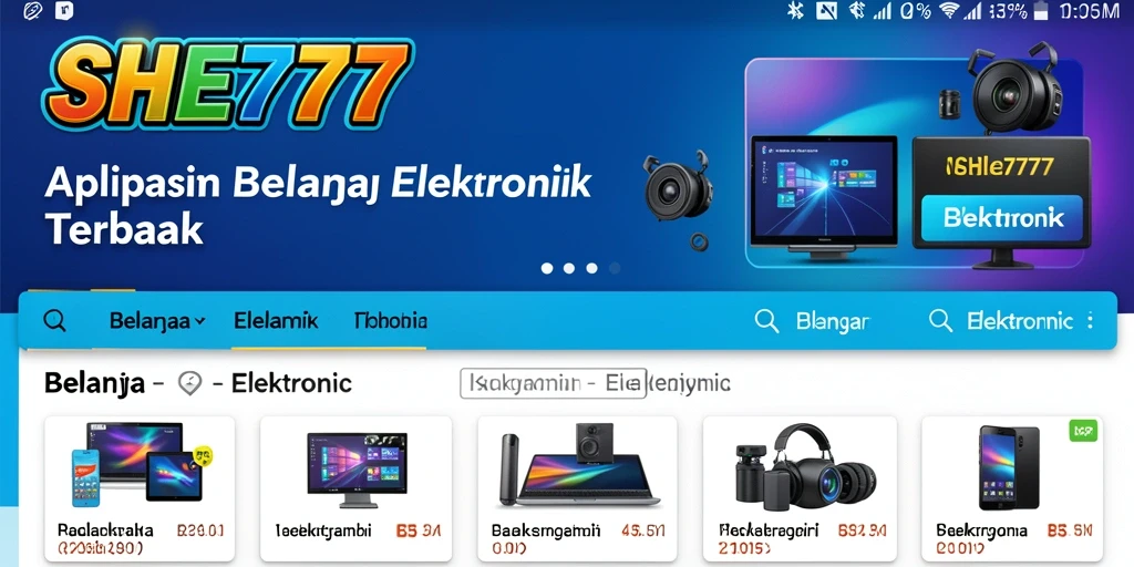 Antarmuka pengguna SHE777 yang sederhana dan menarik.